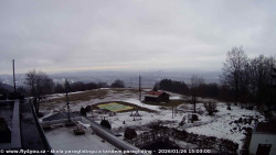 Pohled na jih, hrad Trosky