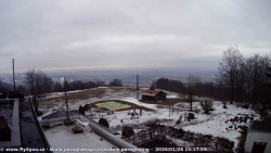 Pohled na jih, hrad Trosky