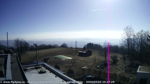 Kozákov - Pohled na jih, hrad Trosky - 3.3.2026 v 14:00 Kozákov - Pohled na jih, hrad Trosky - 3.3.2026 v 14:00