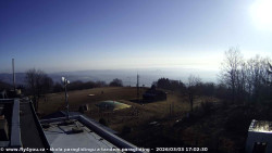 Pohled na jih, hrad Trosky