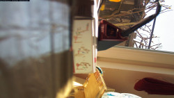 Pohled na jih, hrad Trosky