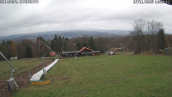 Spodní část sjezdovky