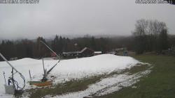 Spodní část sjezdovky