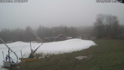 Spodní část sjezdovky