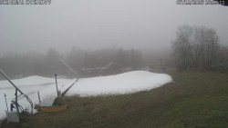 Spodní část sjezdovky