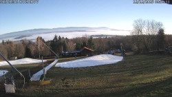 Spodní část sjezdovky