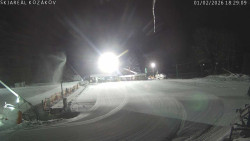 Spodní část sjezdovky