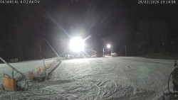 Spodní část sjezdovky