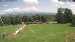 Lower part of the ski slope