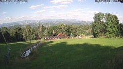 Lower part of the ski slope