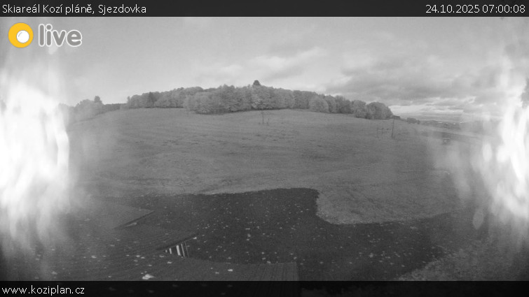 Skiareál Kozí pláně - Sjezdovka - 24.10.2025 v 07:00 Skiareál Kozí pláně - Sjezdovka - 24.10.2025 v 07:00