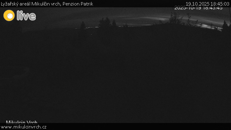 Lyžařský areál Mikulčin vrch - Penzion Patrik - 19.10.2025 v 18:45 Lyžařský areál Mikulčin vrch - Penzion Patrik - 19.10.2025 v 18:45
