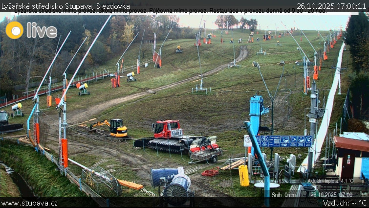 Lyžařské středisko Stupava - Sjezdovka - 26.10.2025 v 07:00 Lyžařské středisko Stupava - Sjezdovka - 26.10.2025 v 07:00