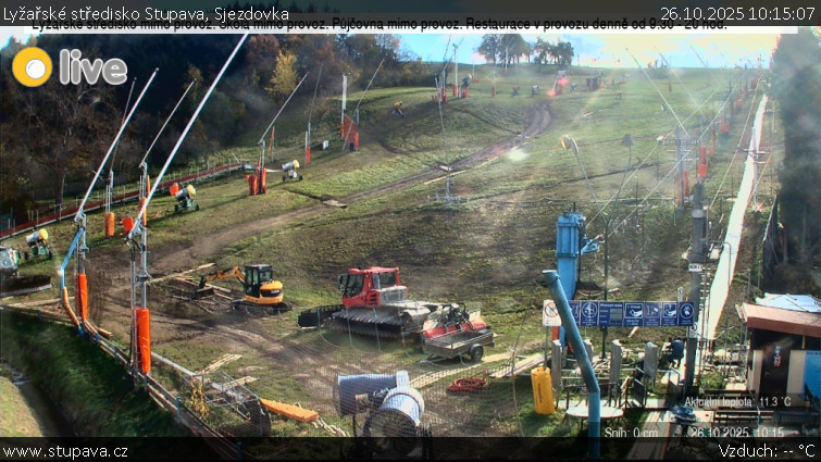 Lyžařské středisko Stupava - Sjezdovka - 26.10.2025 v 10:15 Lyžařské středisko Stupava - Sjezdovka - 26.10.2025 v 10:15