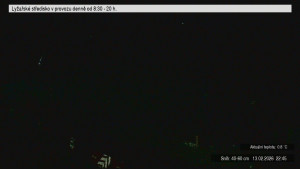 Lyžařské středisko Stupava - Sjezdovka - 13.2.2026 v 22:45 Lyžařské středisko Stupava - Sjezdovka - 13.2.2026 v 22:45