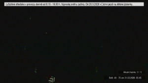 Lyžařské středisko Stupava - Sjezdovka - 31.3.2026 v 05:45 Lyžařské středisko Stupava - Sjezdovka - 31.3.2026 v 05:45