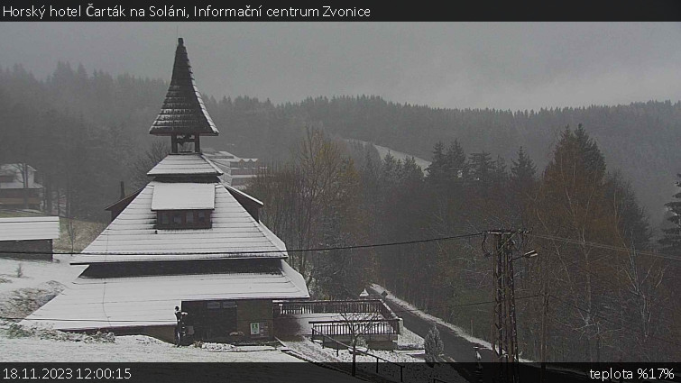 Horský hotel Čarták na Soláni - Informační centrum Zvonice - 18.11.2023 v 12:00 Horský hotel Čarták na Soláni - Informační centrum Zvonice - 18.11.2023 v 12:00