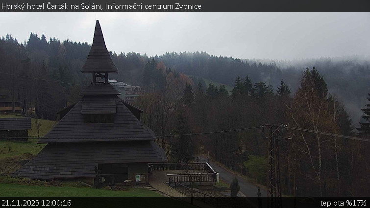 Horský hotel Čarták na Soláni - Informační centrum Zvonice - 21.11.2023 v 12:00 Horský hotel Čarták na Soláni - Informační centrum Zvonice - 21.11.2023 v 12:00