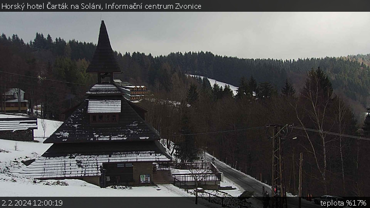 Horský hotel Čarták na Soláni - Informační centrum Zvonice - 2.2.2024 v 12:00 Horský hotel Čarták na Soláni - Informační centrum Zvonice - 2.2.2024 v 12:00