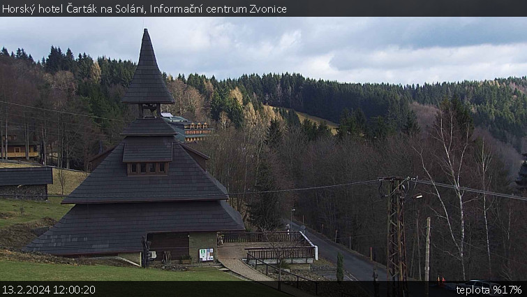 Horský hotel Čarták na Soláni - Informační centrum Zvonice - 13.2.2024 v 12:00 Horský hotel Čarták na Soláni - Informační centrum Zvonice - 13.2.2024 v 12:00