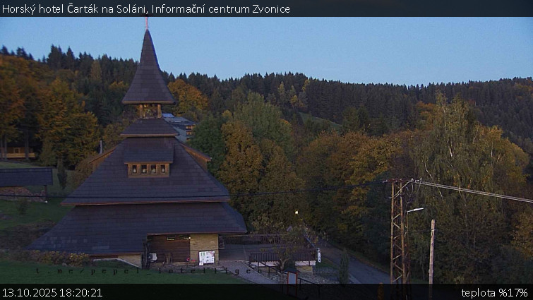 Horský hotel Čarták na Soláni - Informační centrum Zvonice - 13.10.2025 v 18:20 Horský hotel Čarták na Soláni - Informační centrum Zvonice - 13.10.2025 v 18:20