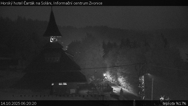 Horský hotel Čarták na Soláni - Informační centrum Zvonice - 14.10.2025 v 06:20 Horský hotel Čarták na Soláni - Informační centrum Zvonice - 14.10.2025 v 06:20