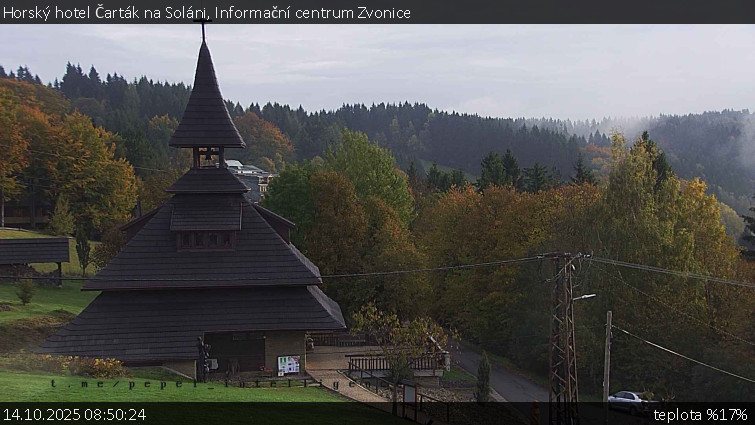 Horský hotel Čarták na Soláni - Informační centrum Zvonice - 14.10.2025 v 08:50 Horský hotel Čarták na Soláni - Informační centrum Zvonice - 14.10.2025 v 08:50