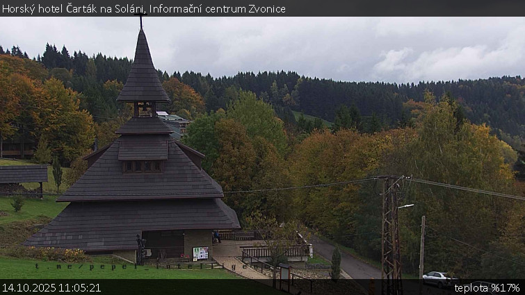 Horský hotel Čarták na Soláni - Informační centrum Zvonice - 14.10.2025 v 11:05 Horský hotel Čarták na Soláni - Informační centrum Zvonice - 14.10.2025 v 11:05