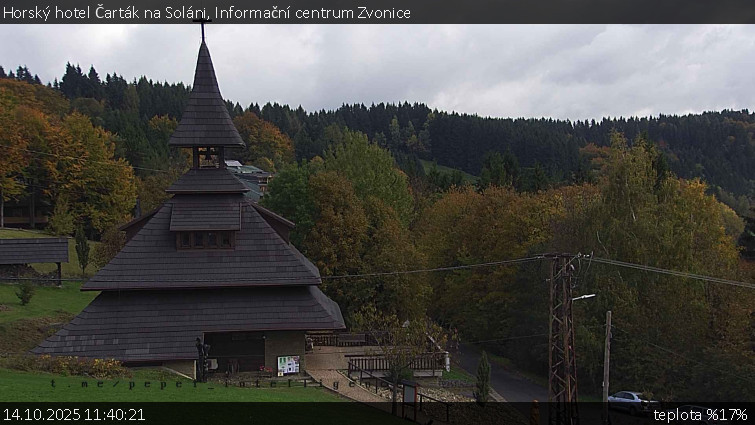 Horský hotel Čarták na Soláni - Informační centrum Zvonice - 14.10.2025 v 11:40 Horský hotel Čarták na Soláni - Informační centrum Zvonice - 14.10.2025 v 11:40