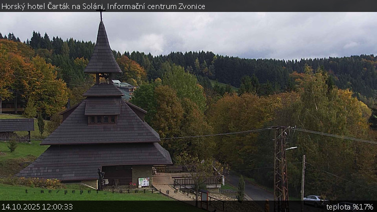 Horský hotel Čarták na Soláni - Informační centrum Zvonice - 14.10.2025 v 12:00 Horský hotel Čarták na Soláni - Informační centrum Zvonice - 14.10.2025 v 12:00