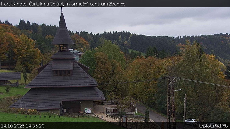 Horský hotel Čarták na Soláni - Informační centrum Zvonice - 14.10.2025 v 14:35 Horský hotel Čarták na Soláni - Informační centrum Zvonice - 14.10.2025 v 14:35