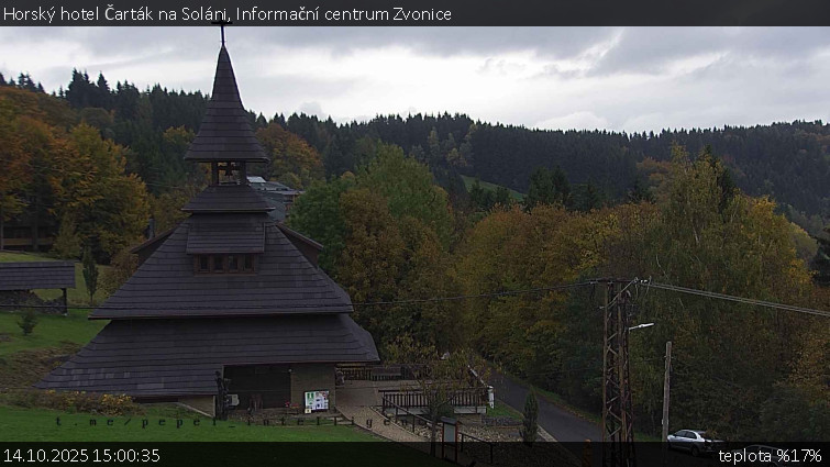 Horský hotel Čarták na Soláni - Informační centrum Zvonice - 14.10.2025 v 15:00 Horský hotel Čarták na Soláni - Informační centrum Zvonice - 14.10.2025 v 15:00