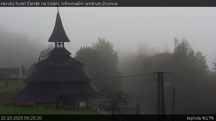 Horský hotel Čarták na Soláni - Informační centrum Zvonice - 15.10.2025 v 08:25 Horský hotel Čarták na Soláni - Informační centrum Zvonice - 15.10.2025 v 08:25