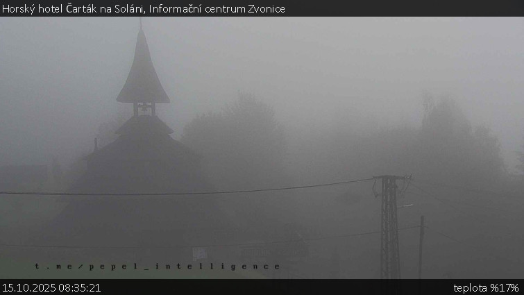 Horský hotel Čarták na Soláni - Informační centrum Zvonice - 15.10.2025 v 08:35 Horský hotel Čarták na Soláni - Informační centrum Zvonice - 15.10.2025 v 08:35
