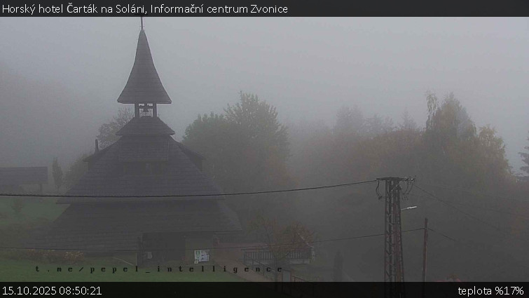 Horský hotel Čarták na Soláni - Informační centrum Zvonice - 15.10.2025 v 08:50 Horský hotel Čarták na Soláni - Informační centrum Zvonice - 15.10.2025 v 08:50