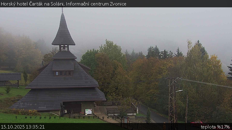 Horský hotel Čarták na Soláni - Informační centrum Zvonice - 15.10.2025 v 13:35 Horský hotel Čarták na Soláni - Informační centrum Zvonice - 15.10.2025 v 13:35
