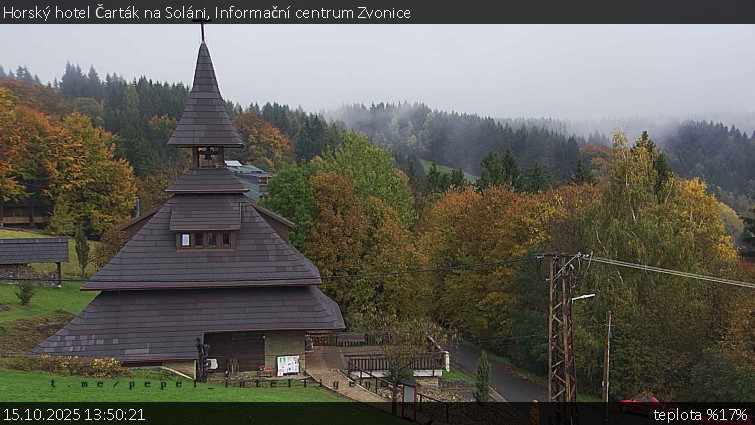 Horský hotel Čarták na Soláni - Informační centrum Zvonice - 15.10.2025 v 13:50 Horský hotel Čarták na Soláni - Informační centrum Zvonice - 15.10.2025 v 13:50