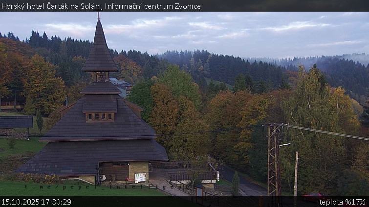 Horský hotel Čarták na Soláni - Informační centrum Zvonice - 15.10.2025 v 17:30 Horský hotel Čarták na Soláni - Informační centrum Zvonice - 15.10.2025 v 17:30