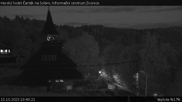 Horský hotel Čarták na Soláni - Informační centrum Zvonice - 15.10.2025 v 18:40 Horský hotel Čarták na Soláni - Informační centrum Zvonice - 15.10.2025 v 18:40