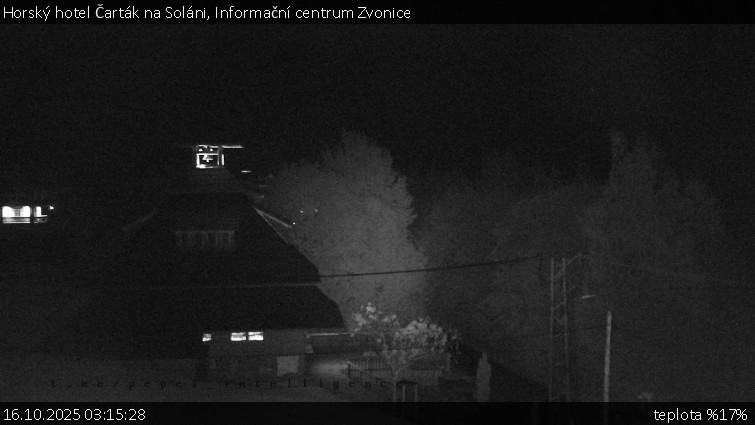 Horský hotel Čarták na Soláni - Informační centrum Zvonice - 16.10.2025 v 03:15 Horský hotel Čarták na Soláni - Informační centrum Zvonice - 16.10.2025 v 03:15