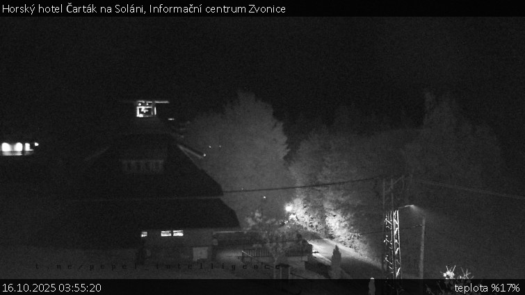 Horský hotel Čarták na Soláni - Informační centrum Zvonice - 16.10.2025 v 03:55 Horský hotel Čarták na Soláni - Informační centrum Zvonice - 16.10.2025 v 03:55