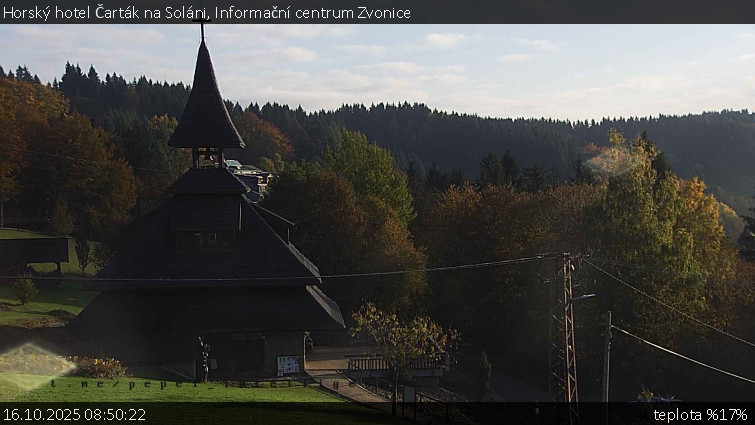 Horský hotel Čarták na Soláni - Informační centrum Zvonice - 16.10.2025 v 08:50 Horský hotel Čarták na Soláni - Informační centrum Zvonice - 16.10.2025 v 08:50