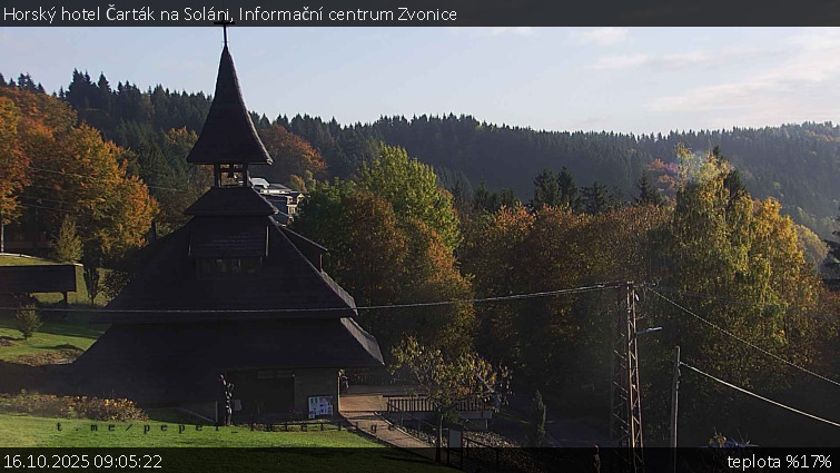 Horský hotel Čarták na Soláni - Informační centrum Zvonice - 16.10.2025 v 09:05 Horský hotel Čarták na Soláni - Informační centrum Zvonice - 16.10.2025 v 09:05