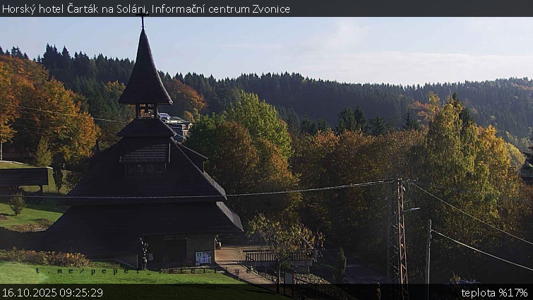 Horský hotel Čarták na Soláni - Informační centrum Zvonice - 16.10.2025 v 09:25 Horský hotel Čarták na Soláni - Informační centrum Zvonice - 16.10.2025 v 09:25