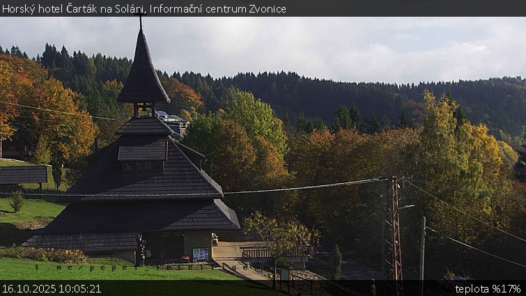 Horský hotel Čarták na Soláni - Informační centrum Zvonice - 16.10.2025 v 10:05 Horský hotel Čarták na Soláni - Informační centrum Zvonice - 16.10.2025 v 10:05
