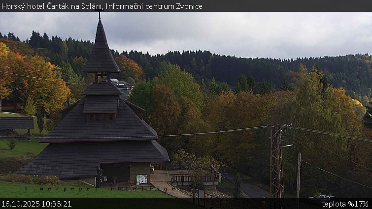 Horský hotel Čarták na Soláni - Informační centrum Zvonice - 16.10.2025 v 10:35 Horský hotel Čarták na Soláni - Informační centrum Zvonice - 16.10.2025 v 10:35