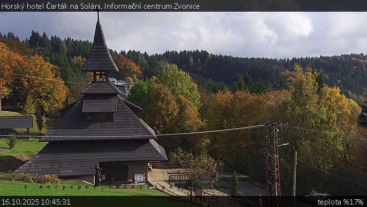 Horský hotel Čarták na Soláni - Informační centrum Zvonice - 16.10.2025 v 10:45 Horský hotel Čarták na Soláni - Informační centrum Zvonice - 16.10.2025 v 10:45