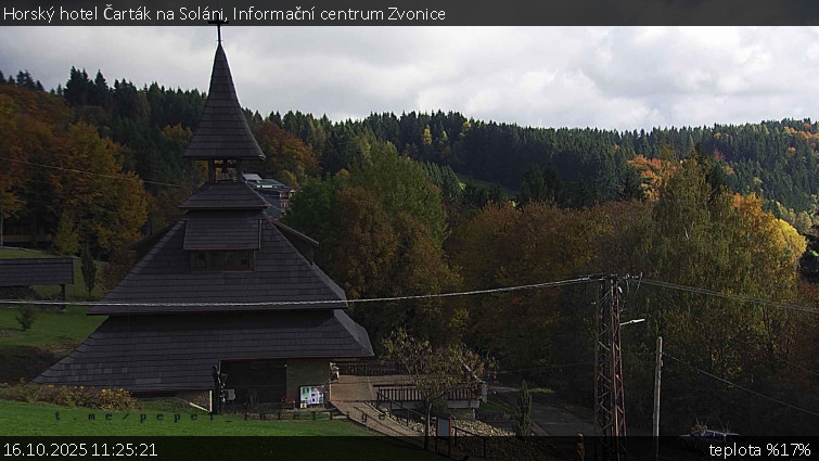 Horský hotel Čarták na Soláni - Informační centrum Zvonice - 16.10.2025 v 11:25 Horský hotel Čarták na Soláni - Informační centrum Zvonice - 16.10.2025 v 11:25