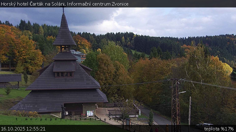Horský hotel Čarták na Soláni - Informační centrum Zvonice - 16.10.2025 v 12:55 Horský hotel Čarták na Soláni - Informační centrum Zvonice - 16.10.2025 v 12:55