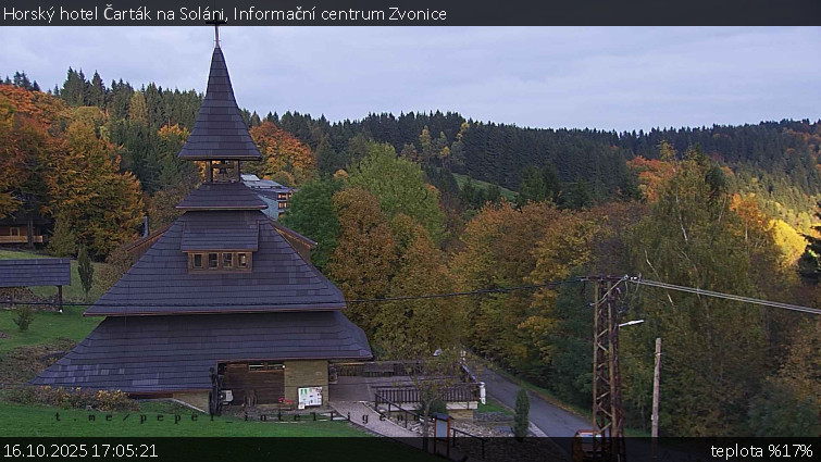 Horský hotel Čarták na Soláni - Informační centrum Zvonice - 16.10.2025 v 17:05 Horský hotel Čarták na Soláni - Informační centrum Zvonice - 16.10.2025 v 17:05